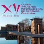 Cartel del XV Curso Avanzado Internacional de Gerencia Cultural (CAIGC)
