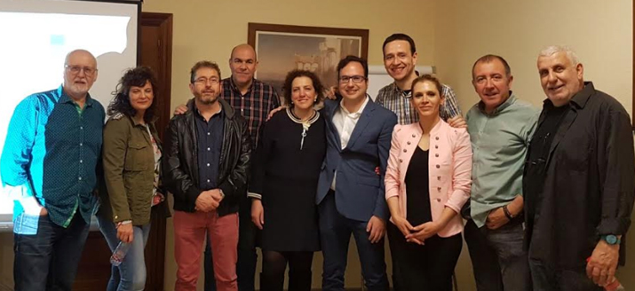 Foto de familia de la Asamblea de la Asociación de Profesionales de la Gestión Cultural (ARTEC) del 20 de abril de 2018